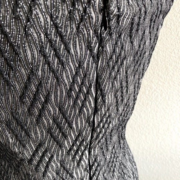 Vintage Scott McClintock Duo-Tone Metallic Shimmer Dress - Picture 5 of 6